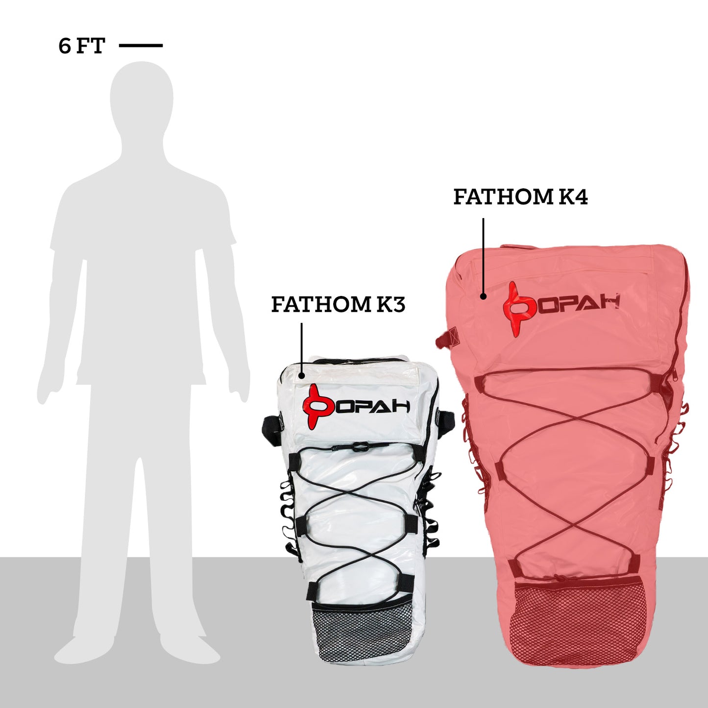 Opah Fathom K4 Kayak Cooler Bag, 46"L x 28"W (Tapered) x 10"H