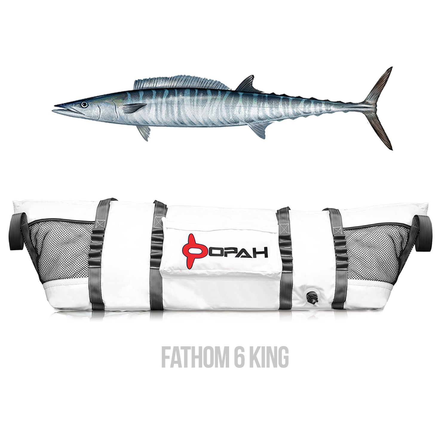 Fathom 6 King Insulated Cooler Bag, King Mackerel 70L x 20W x 18H – Opah  Gear Fishing Bags