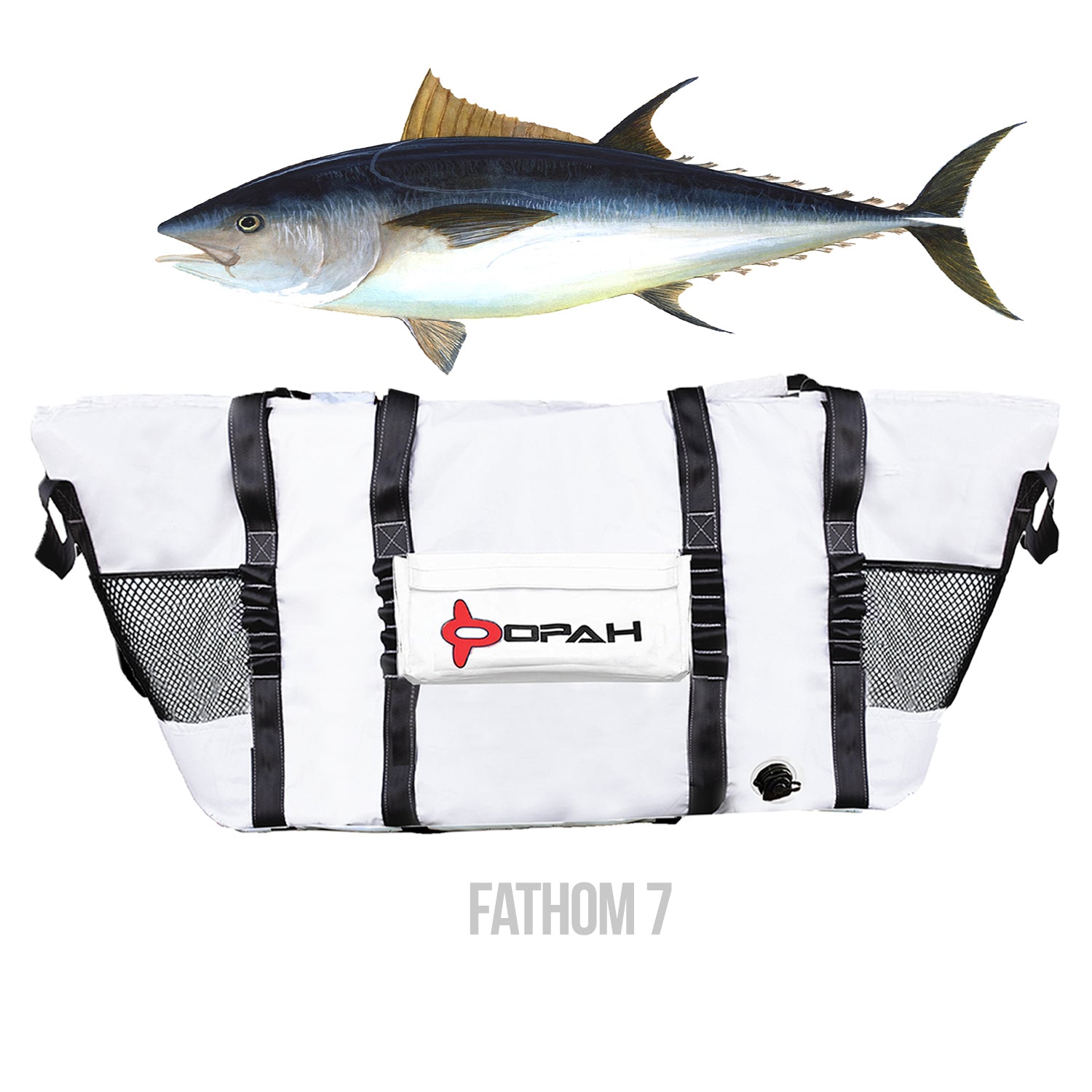 Fathom 7 Insulated Cooler Bag, Cow Tuna 82L x 30W x 36H – Opah