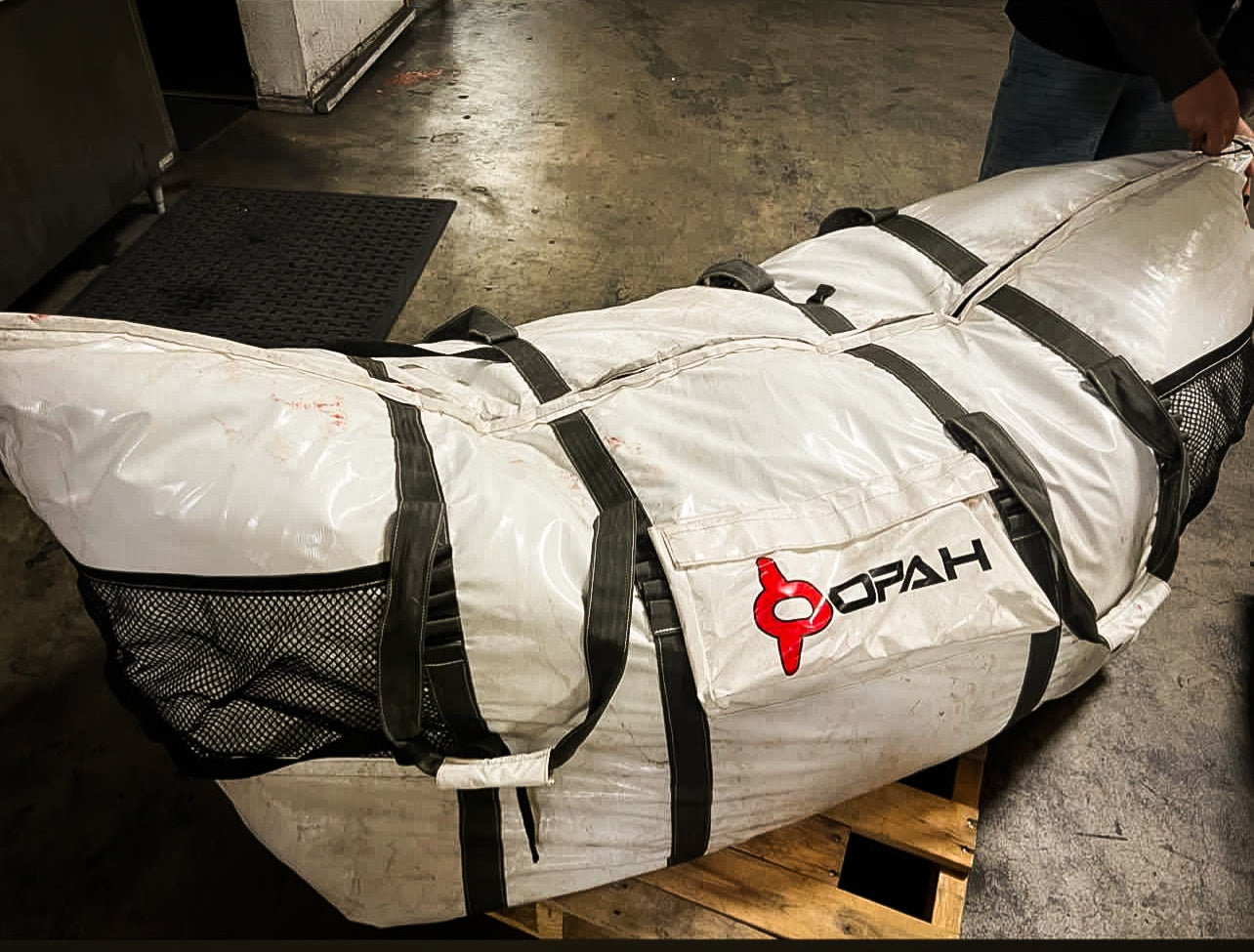Opah Gear Fathom 7 King Fish Cooler Bag Kill Bag. Protect your catch longer. The most reliable fish bag on the market. Purposely built to be the highest quality fish cooler bag in sportfishing. Even great when used as an insulated cooler bag while out camping or for other normal use. The highest quality insulated bag. A perfect Tuna Kill Bag, Dorado Kill bag, or yellowtail kill bag.