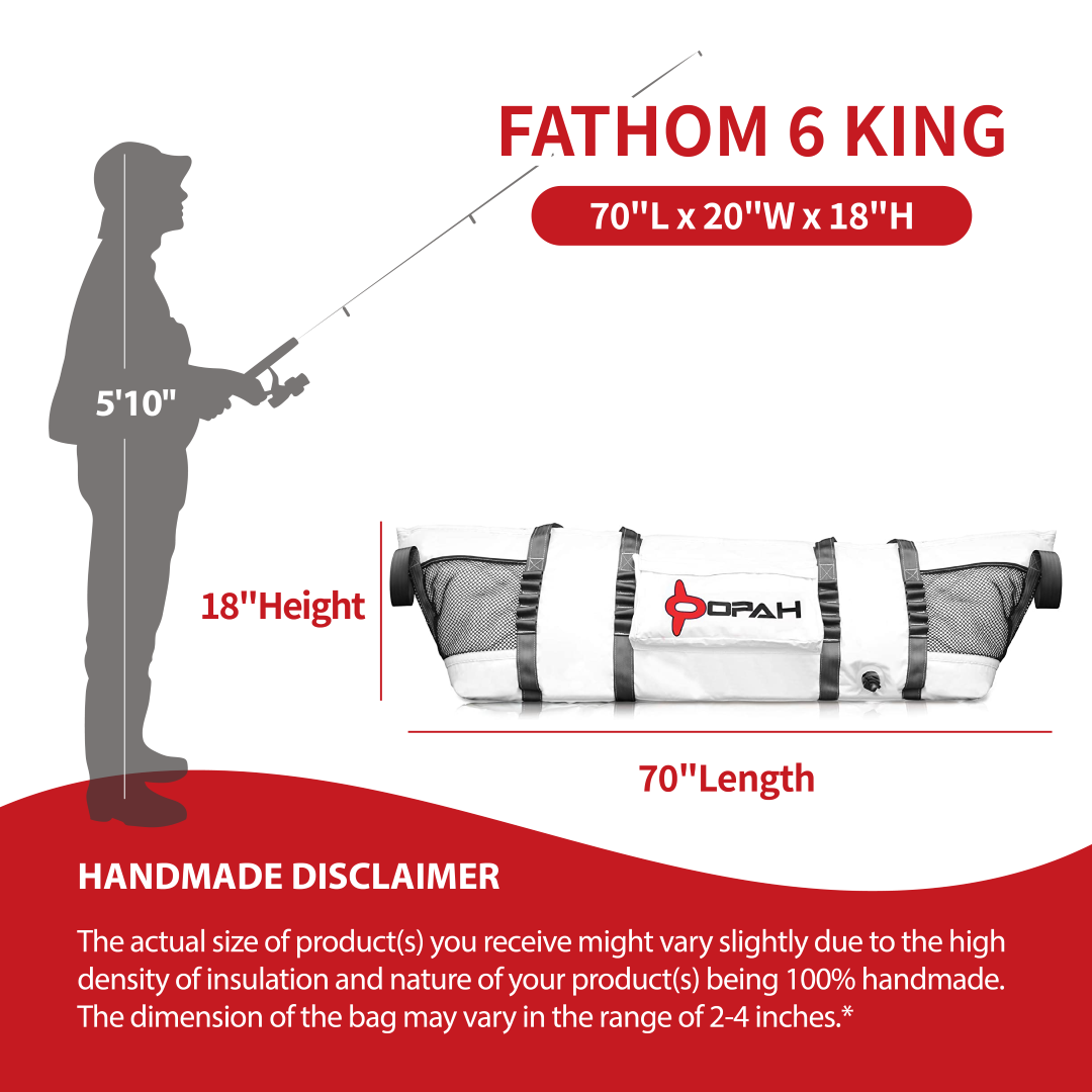 Fathom 6 King Insulated Cooler Bag, King Mackerel 70"L x 20"W x 18"H